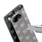 pink skull pattern back phone cover | glass case for iphone 16e