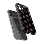 pink skull pattern back phone cover | glass case for nothing phone 2
