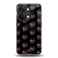 pink skull pattern back phone cover | glass case for oneplus nord 3
