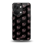 pink skull pattern back phone cover | glass case for oneplus nord 3