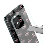 pink skull pattern back phone cover | glass case for oneplus nord 3
