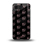 pink skull pattern back phone cover | glass case for oneplus nord 4