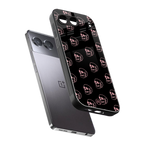 pink skull pattern back phone cover | glass case for oneplus nord 4