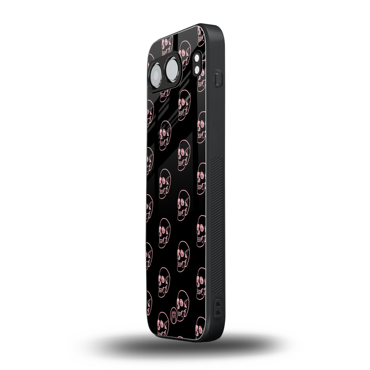 pink skull pattern back phone cover | glass case for oneplus nord 4