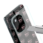 pink skull pattern back phone cover | glass case for oneplus nord ce 3
