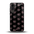 pink skull pattern back phone cover | glass case for oneplus nord ce 4 lite
