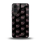 pink skull pattern back phone cover | glass case for oneplus nord ce 4 lite