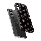 pink skull pattern back phone cover | glass case for oneplus nord ce 4 lite