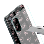 pink skull pattern back phone cover | glass case for oneplus nord ce 4 lite