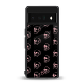 pink skull pattern back phone cover | glass case for google pixel 6 pro