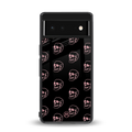 pink skull pattern back phone cover | glass case for Google Pixel 6A