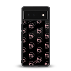 pink skull pattern back phone cover | glass case for Google Pixel 6A