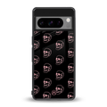 pink skull pattern back phone cover | glass case for google pixel 8 pro