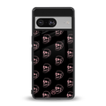 pink skull pattern back phone cover | glass case for Google Pixel 8