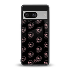 pink skull pattern back phone cover | glass case for Google Pixel 8