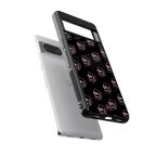 pink skull pattern back phone cover | glass case for Google Pixel 8