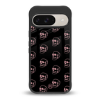 pink skull pattern back phone cover | glass case for google pixel 9