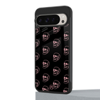 pink skull pattern back phone cover | glass case for google pixel 9 pro