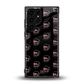 pink skull pattern back phone cover | glass case for samsung galaxy s23 ultra