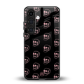 pink skull pattern back phone cover | glass case for samsung galaxy s24 plus