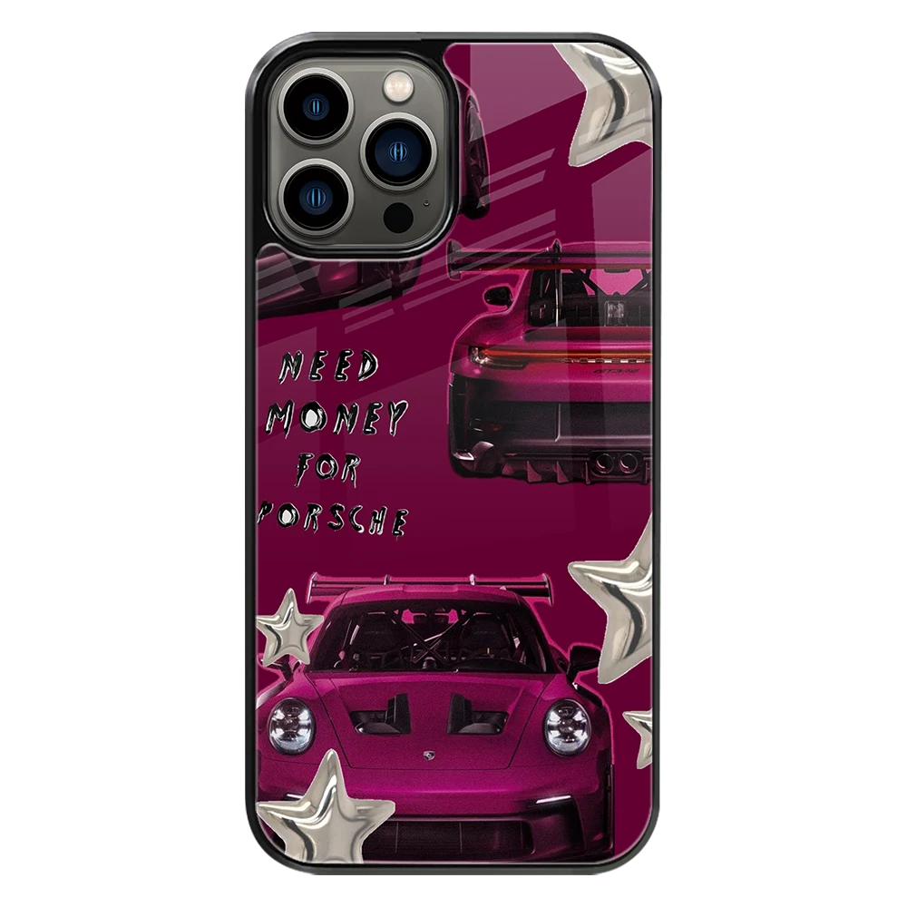 Premium Glass Back Mobile Phone Cover for iPhone, Samsung, OnePlus, Google Pixel, Redmi, Oppo, Vivo & Realme