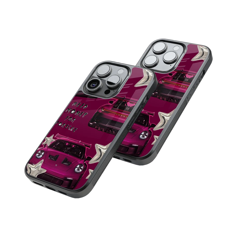 Protective Glass Back Phone Case Compatible with iPhone, Samsung, OnePlus, Pixel & More