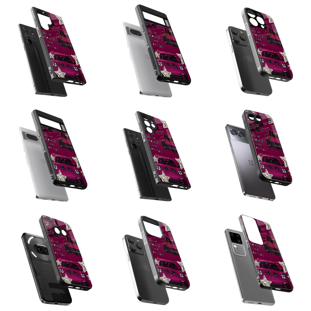 Durable Glass Back Mobile Case for iPhone, Samsung, OnePlus, Google Pixel, Redmi, Vivo, Oppo