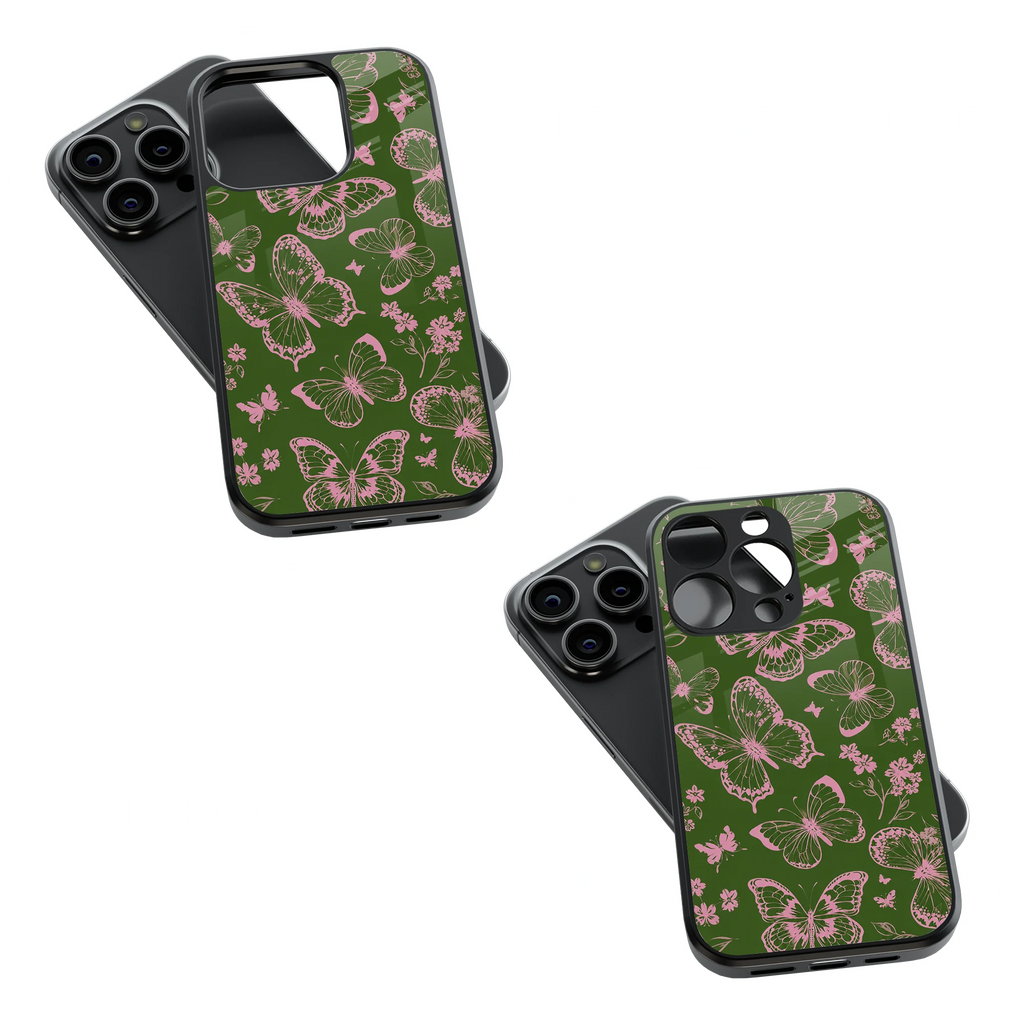 Trendy Glass Back Mobile Case for iPhone, Samsung, Redmi, OnePlus, Google Pixel, Motorola