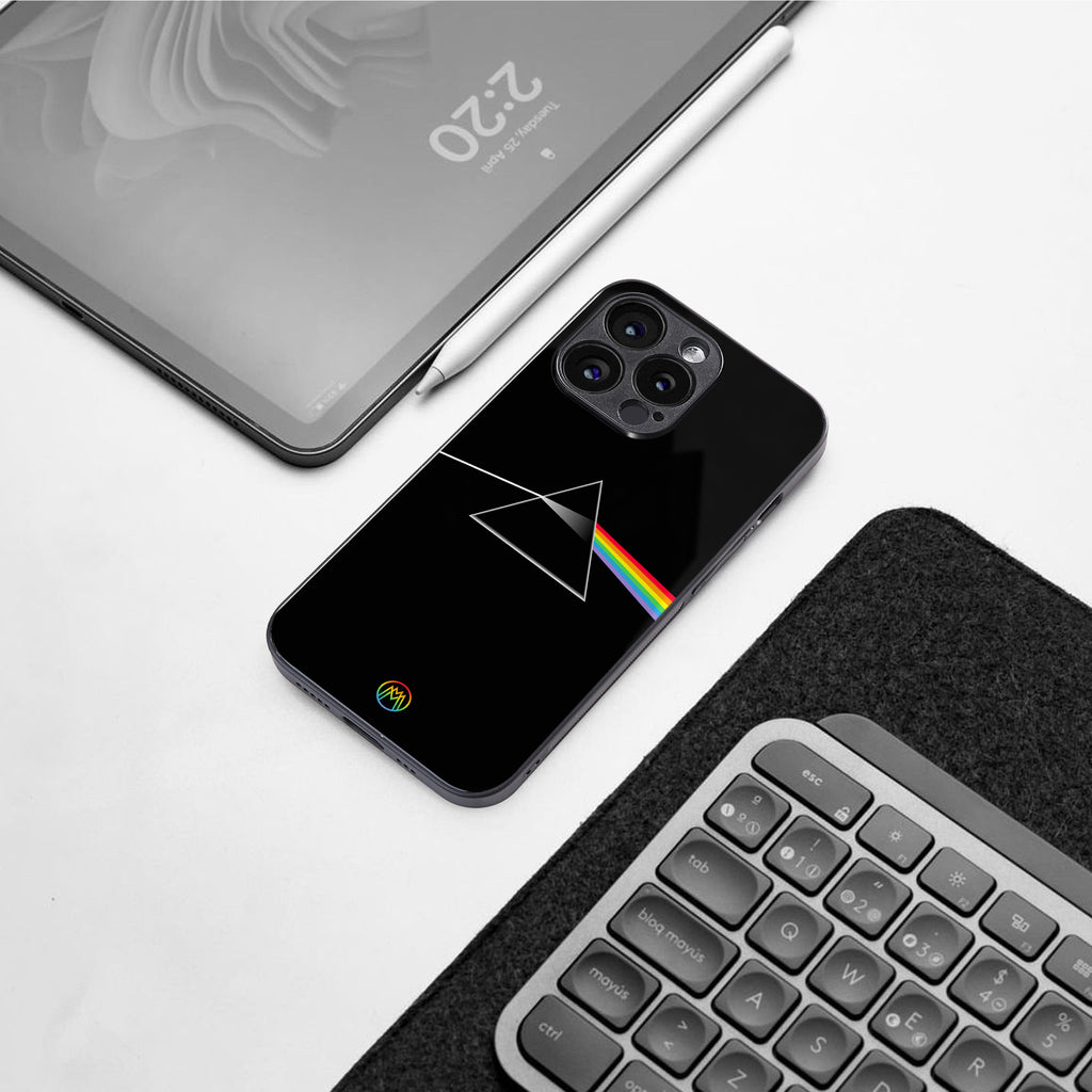 pink floyd back phone cover | glass case for iphone 16 pro