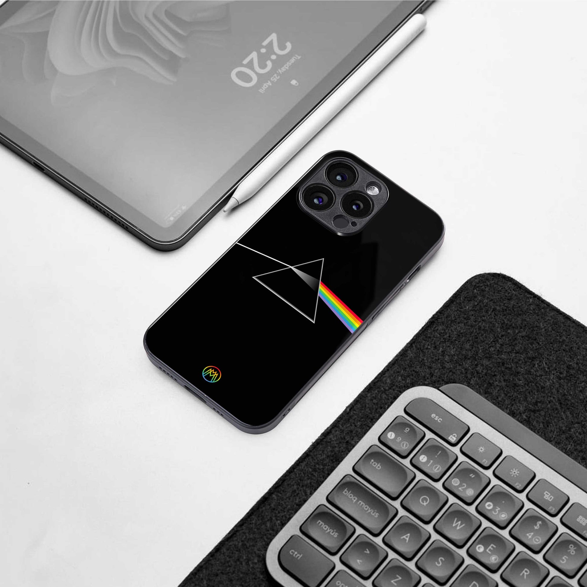 pink floyd back phone cover | glass case for iphone 13 pro max