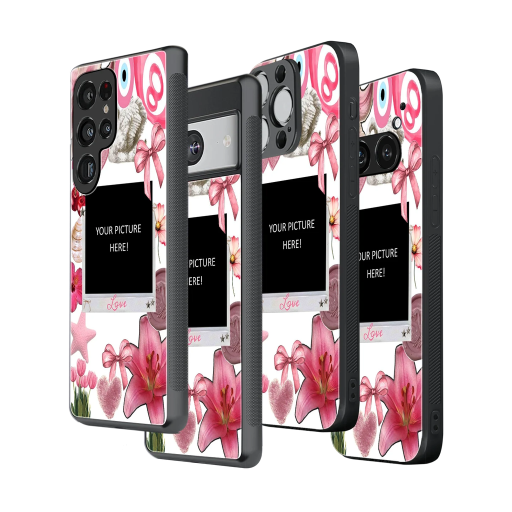 Polaroid Personalised Glass Phone Case