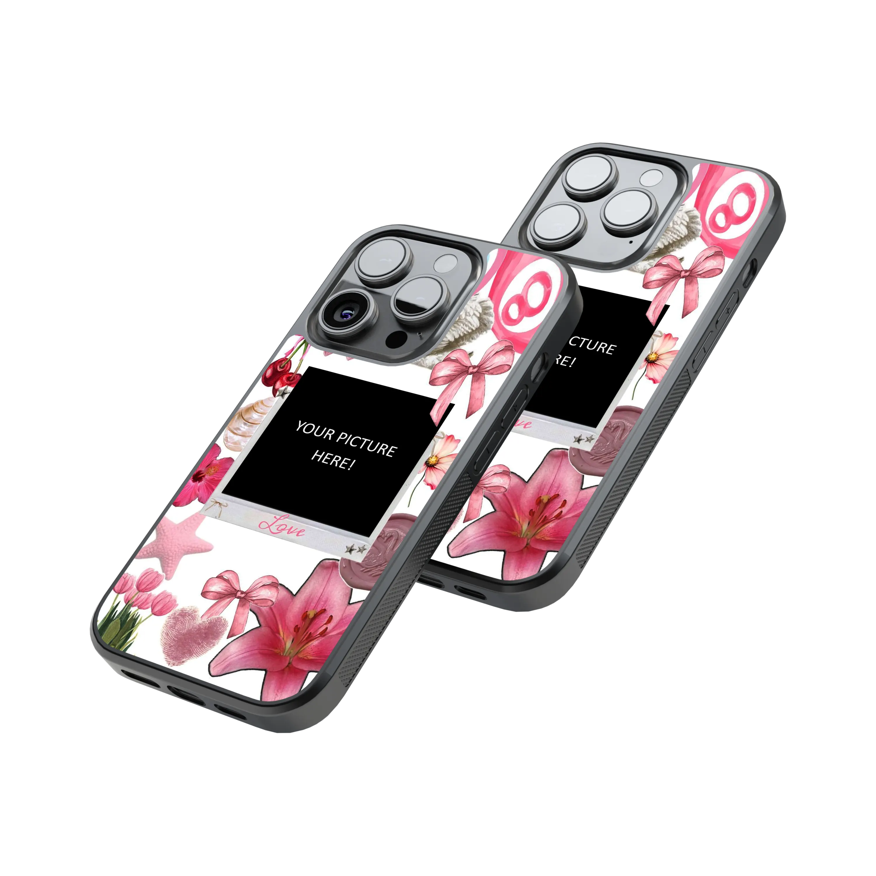 Polaroid Personalised Glass Phone Case