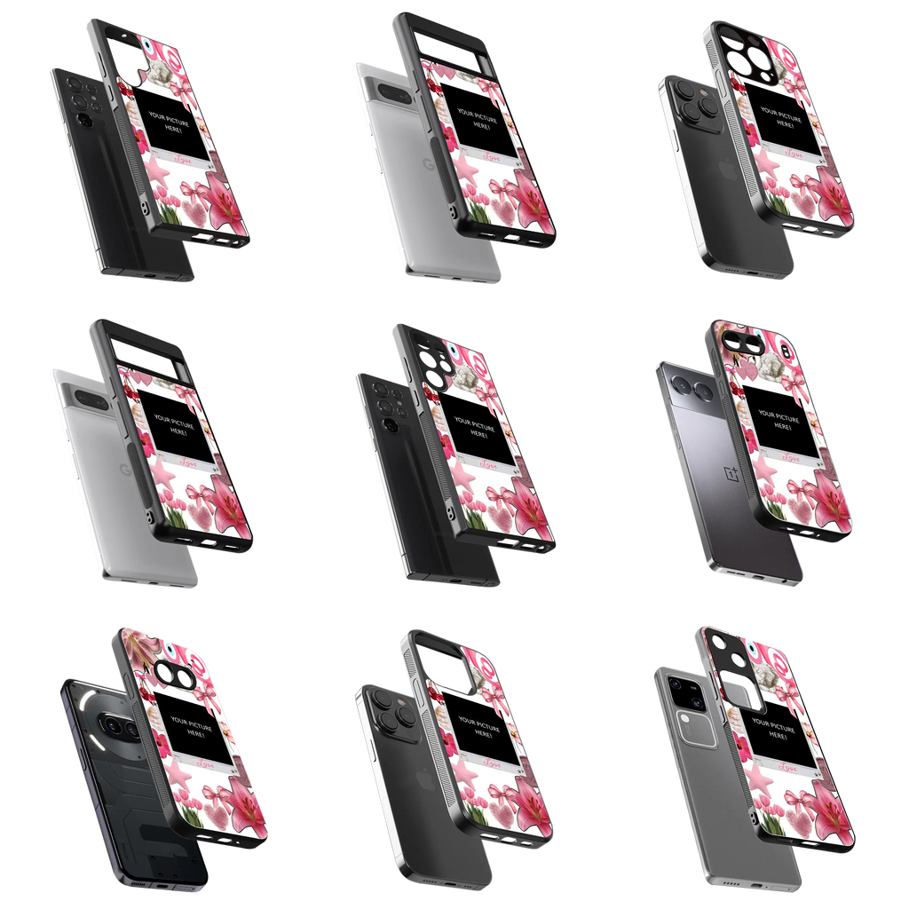 Polaroid Personalised Glass Phone Case