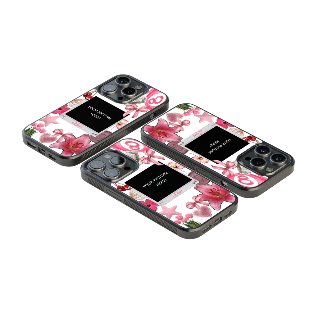 Polaroid Personalised Glass Phone Case