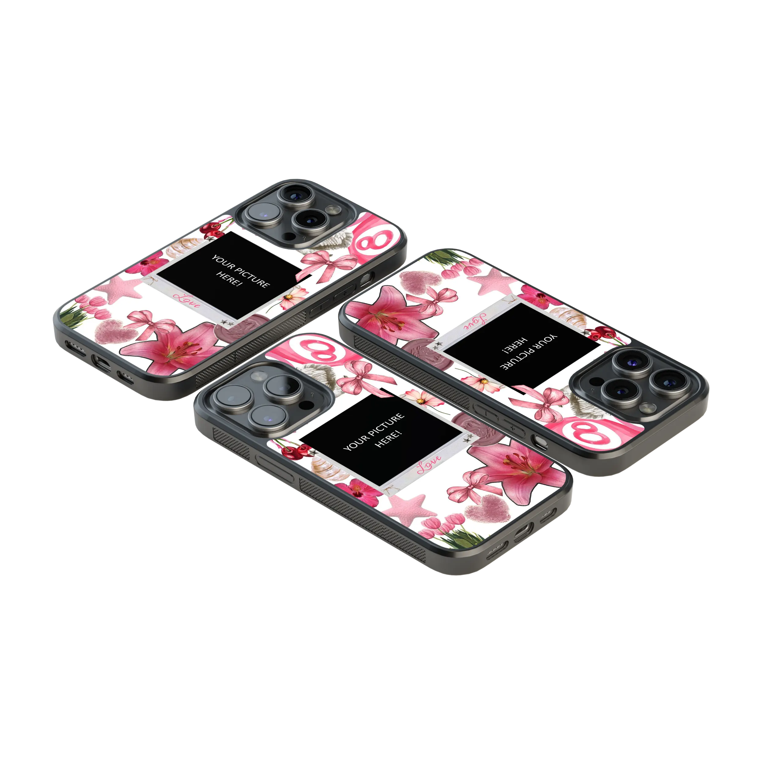 Polaroid Personalised Glass Phone Case