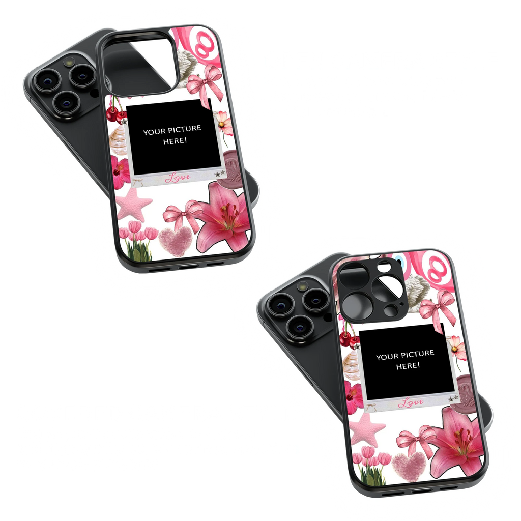 Polaroid Personalised Glass Phone Case