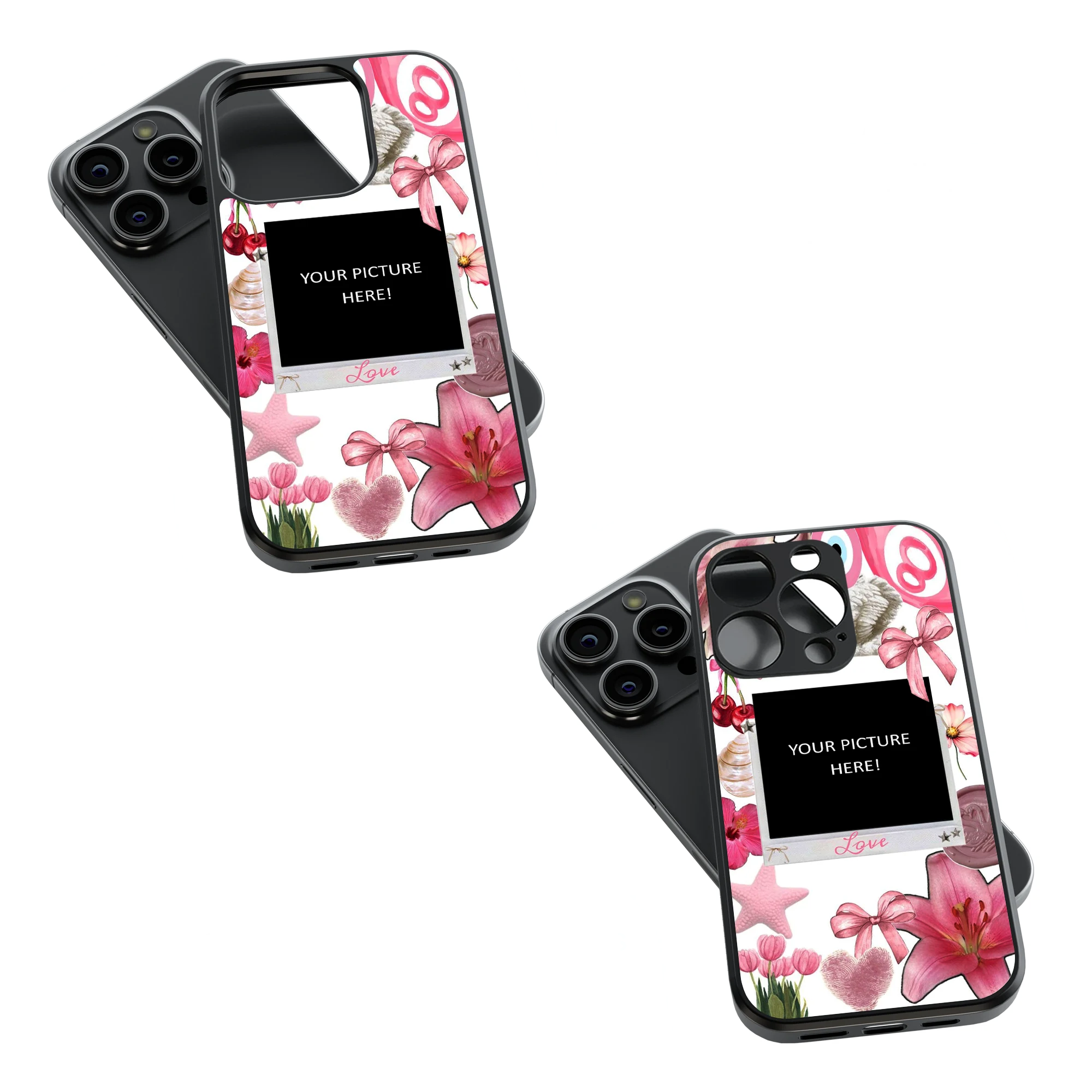 Polaroid Personalised Glass Phone Case