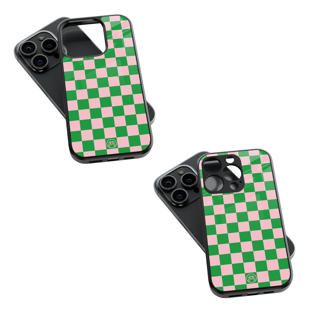 Trendy Glass Back Mobile Case for iPhone, Samsung, Redmi, OnePlus, Google Pixel, Motorola