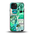 pisces aesthetic collage back phone cover | glass case for iphone 13 mini