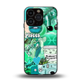 pisces aesthetic collage back phone cover | glass case for iphone 13 pro