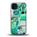 pisces aesthetic collage back phone cover | glass case for iphone 14 plus