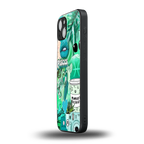 pisces aesthetic collage back phone cover | glass case for iphone 15 plus