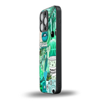 pisces aesthetic collage back phone cover | glass case for iphone 16 pro max