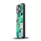 pisces aesthetic collage back phone cover | glass case for iphone 16 pro
