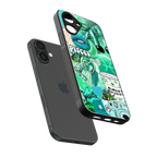 pisces aesthetic collage back phone cover | glass case for iphone 16