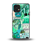pisces aesthetic collage back phone cover | glass case for nothing phone 1