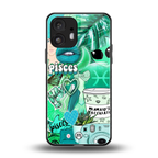 pisces aesthetic collage back phone cover | glass case for nothing phone 2