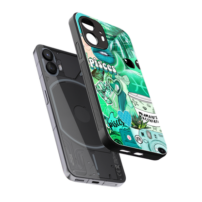 pisces aesthetic collage back phone cover | glass case for nothing phone 2