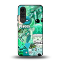 pisces aesthetic collage back phone cover | glass case for oneplus nord ce 4 lite