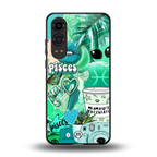 pisces aesthetic collage back phone cover | glass case for oneplus nord ce 4 lite